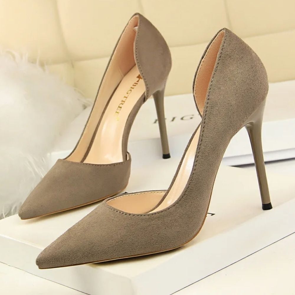 ELEGANT COLLECTION SOFINE HIGH HEEL STILETTOS D'ORSAY POINTED